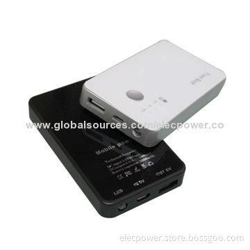 3,000mAh Capacity Power Banks, 4 LED Indicators/Screen Face/Bright Lamp, Charge for iPhone, Samsung